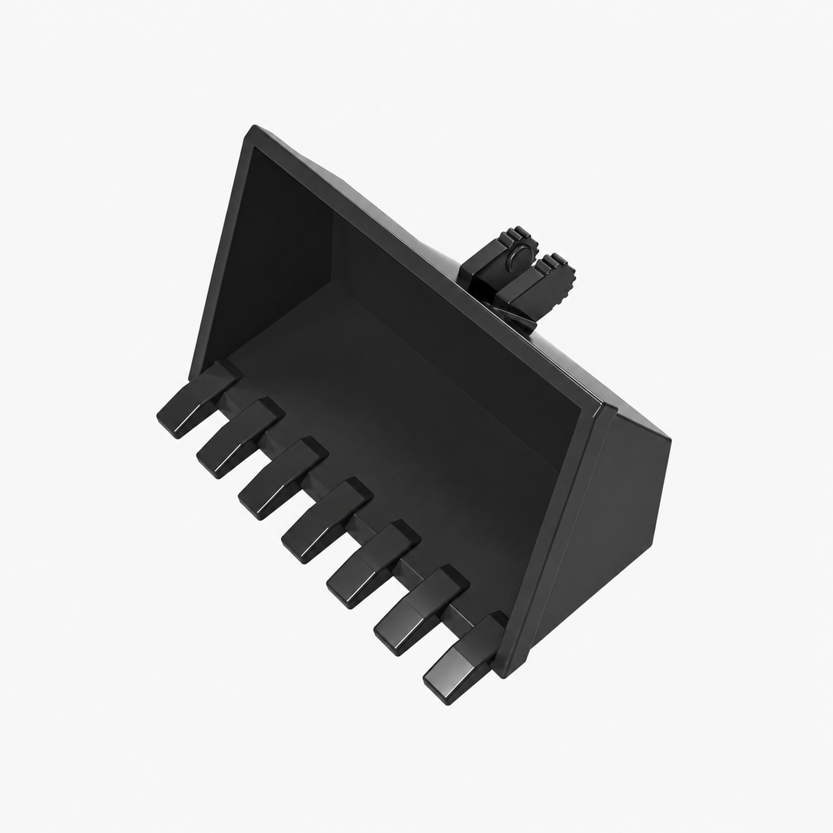 30394 | Vehicle, Digger Bucket 7 Teeth 3 x 6 with Locking 2 Finger Hinge