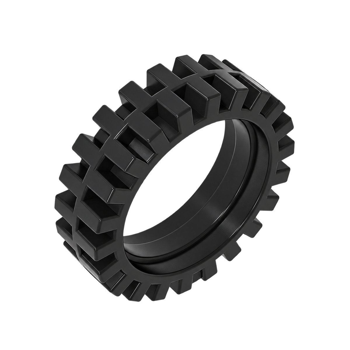 61254 | Tire 24mm D. x 8mm Offset Tread - Interior Ridges