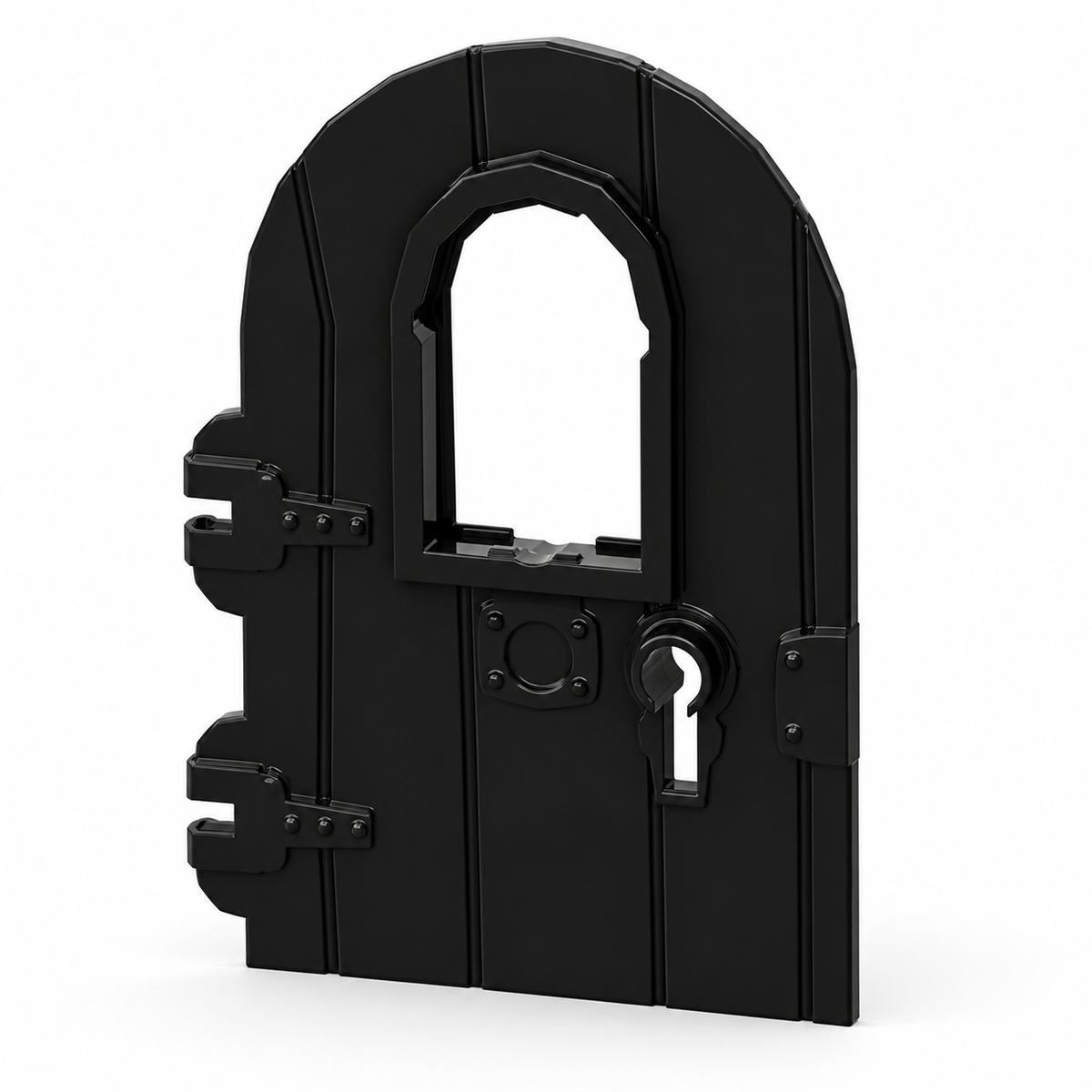 40241 | Door 1 x 4 x 6 Round Top with Window and Keyhole, Nonreinforced Edge