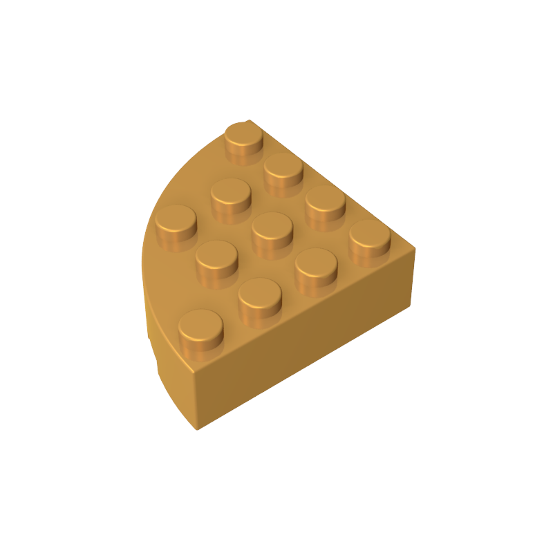 2577 | Brick, Round Corner 4 x 4 Full Brick
