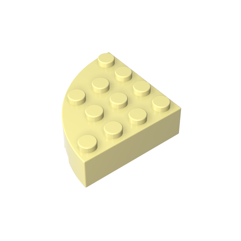 2577 | Brick, Round Corner 4 x 4 Full Brick