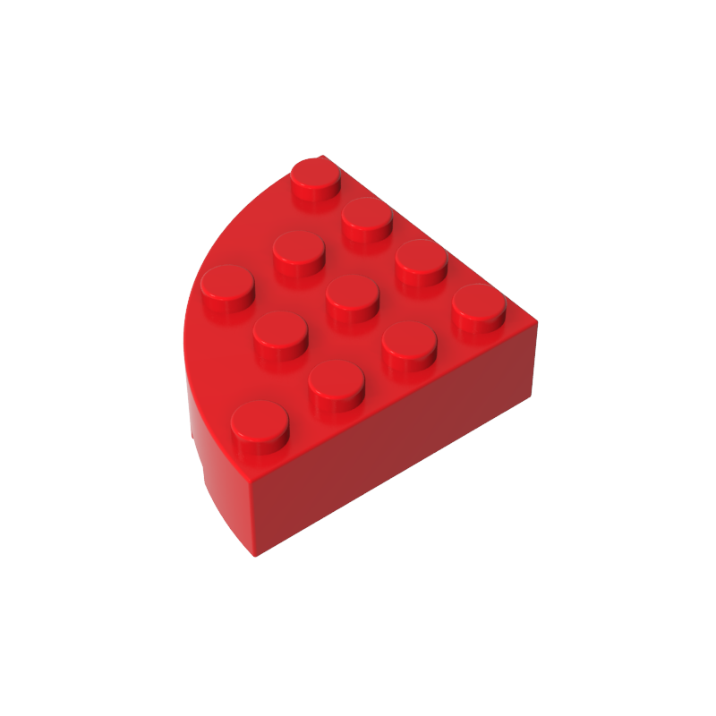 2577 | Brick, Round Corner 4 x 4 Full Brick