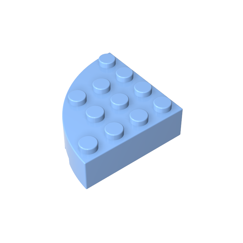 2577 | Brick, Round Corner 4 x 4 Full Brick