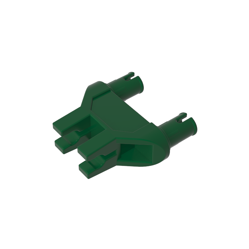 47994 | Technical Pin Double Triangle 1 x 3 with 2 Clips with Squared Pin Holes