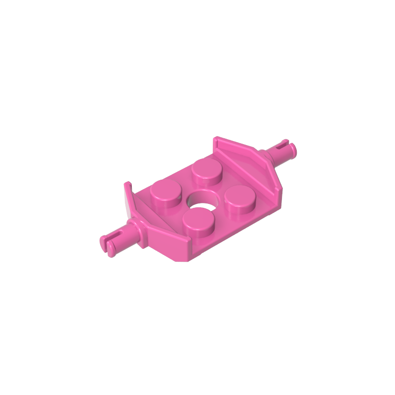 6157 | Plate, Modified 2 x 2 with Wheels Holder Wide and Hole