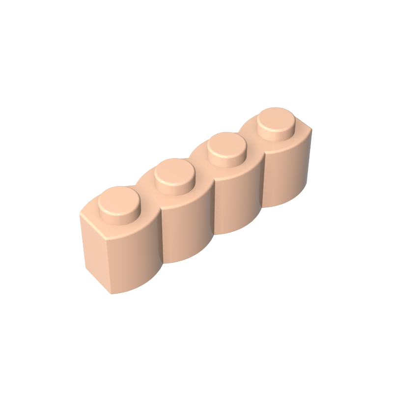 30137 | Brick, Modified 1 x 4 with Log Profile
