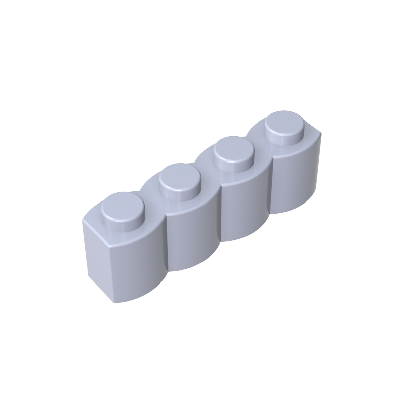 30137 | Brick, Modified 1 x 4 with Log Profile