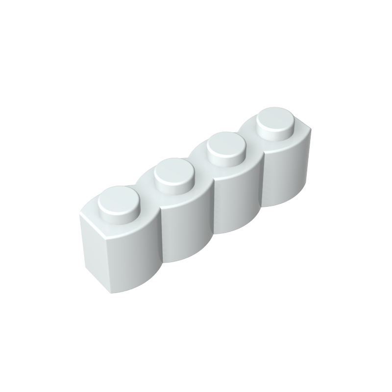 30137 | Brick, Modified 1 x 4 with Log Profile