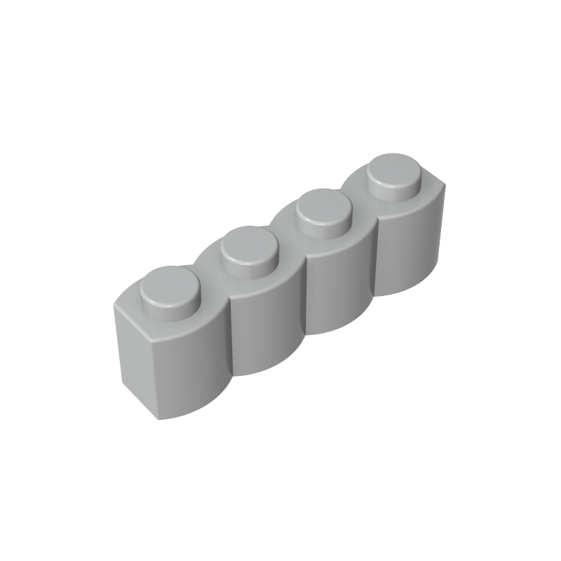 30137 | Brick, Modified 1 x 4 with Log Profile