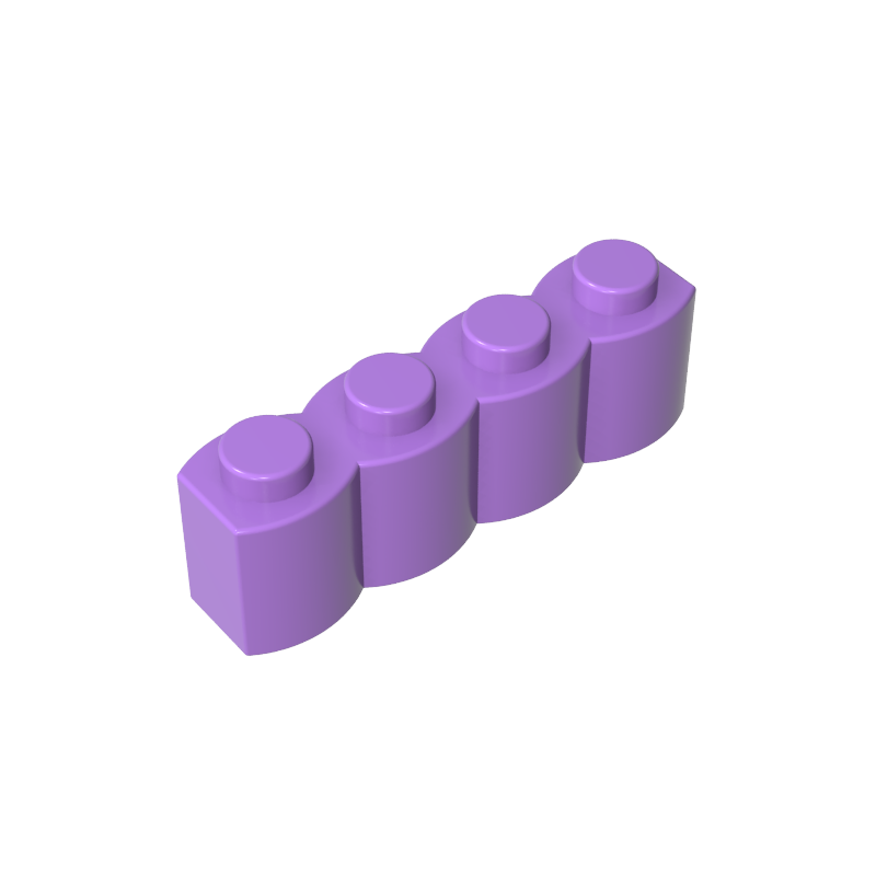 30137 | Brick, Modified 1 x 4 with Log Profile