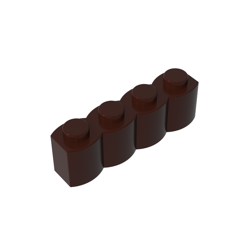 30137 | Brick, Modified 1 x 4 with Log Profile