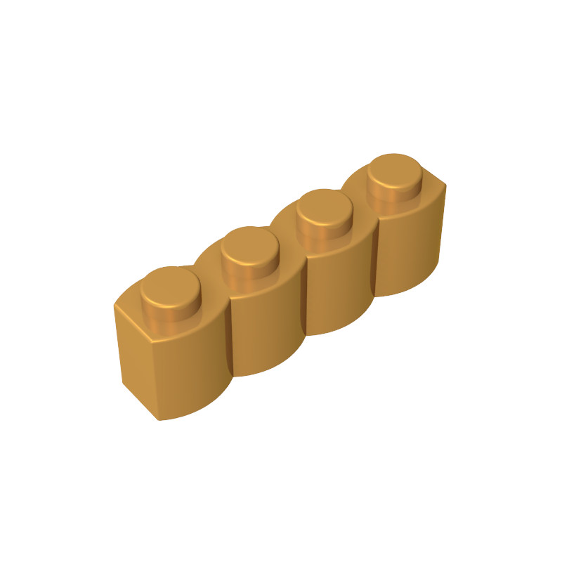 30137 | Brick, Modified 1 x 4 with Log Profile
