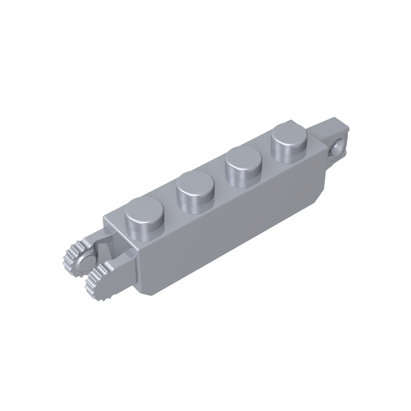 30387 | Hinge Brick 1 x 4 Locking with 1 Finger Vertical End and 2 Fingers Vertical End