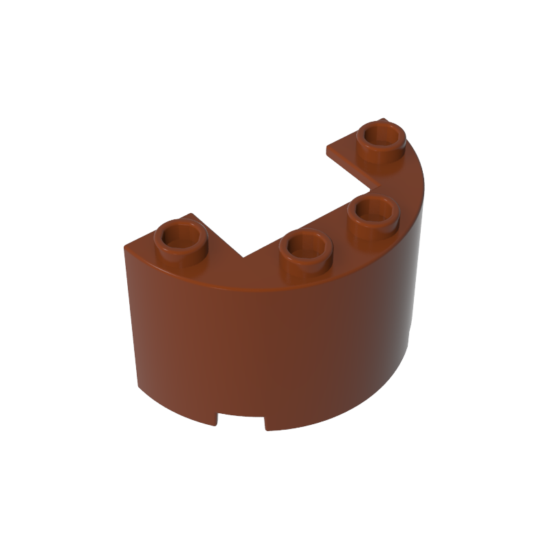 24593 | Cylinder Half 2 x 4 x 2 with 1 x 2 Cutout