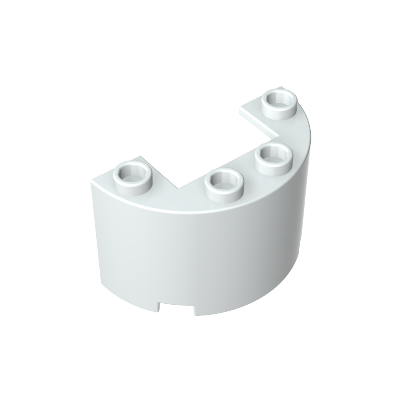 24593 | Cylinder Half 2 x 4 x 2 with 1 x 2 Cutout