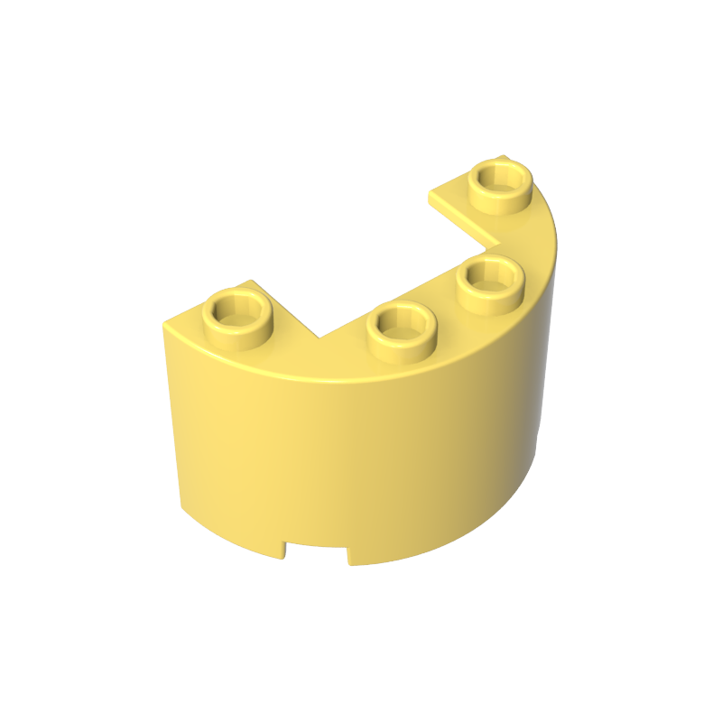 24593 | Cylinder Half 2 x 4 x 2 with 1 x 2 Cutout
