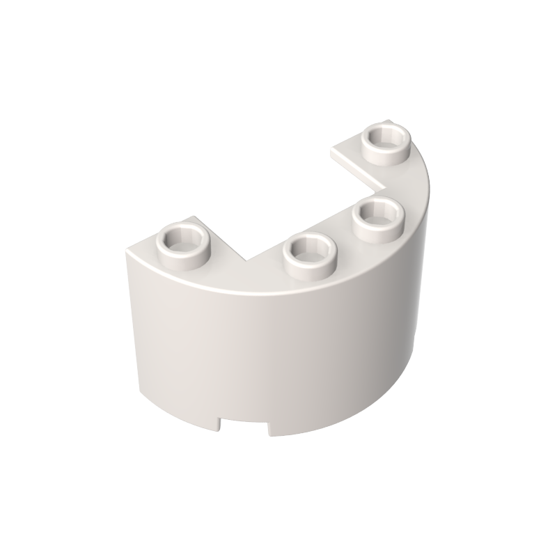 24593 | Cylinder Half 2 x 4 x 2 with 1 x 2 Cutout