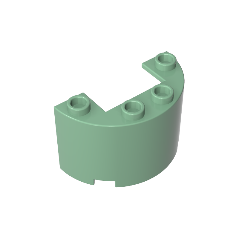 24593 | Cylinder Half 2 x 4 x 2 with 1 x 2 Cutout