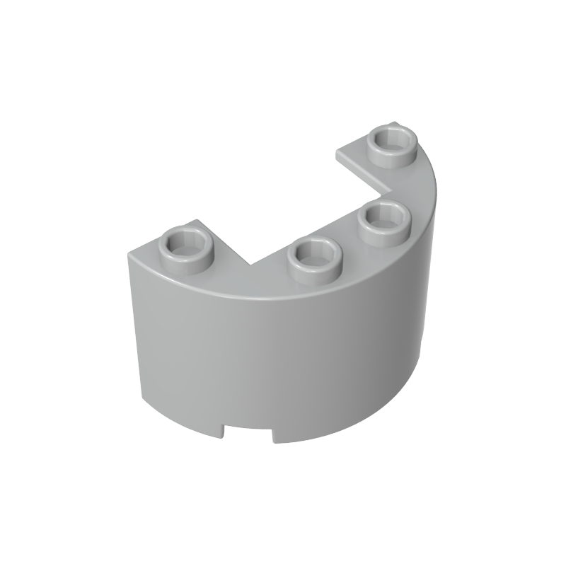 24593 | Cylinder Half 2 x 4 x 2 with 1 x 2 Cutout