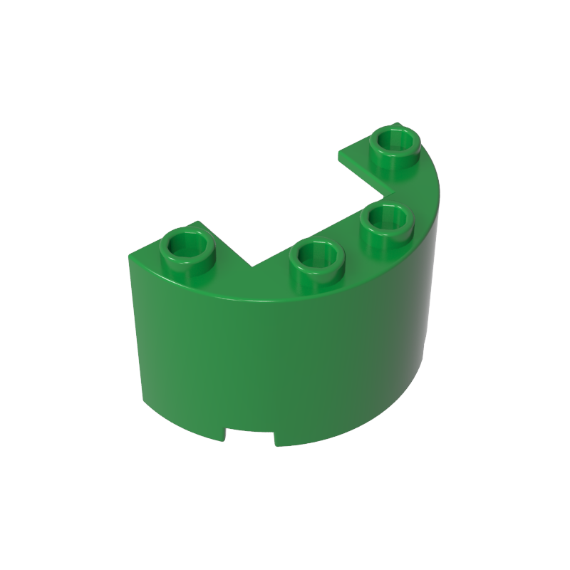 24593 | Cylinder Half 2 x 4 x 2 with 1 x 2 Cutout