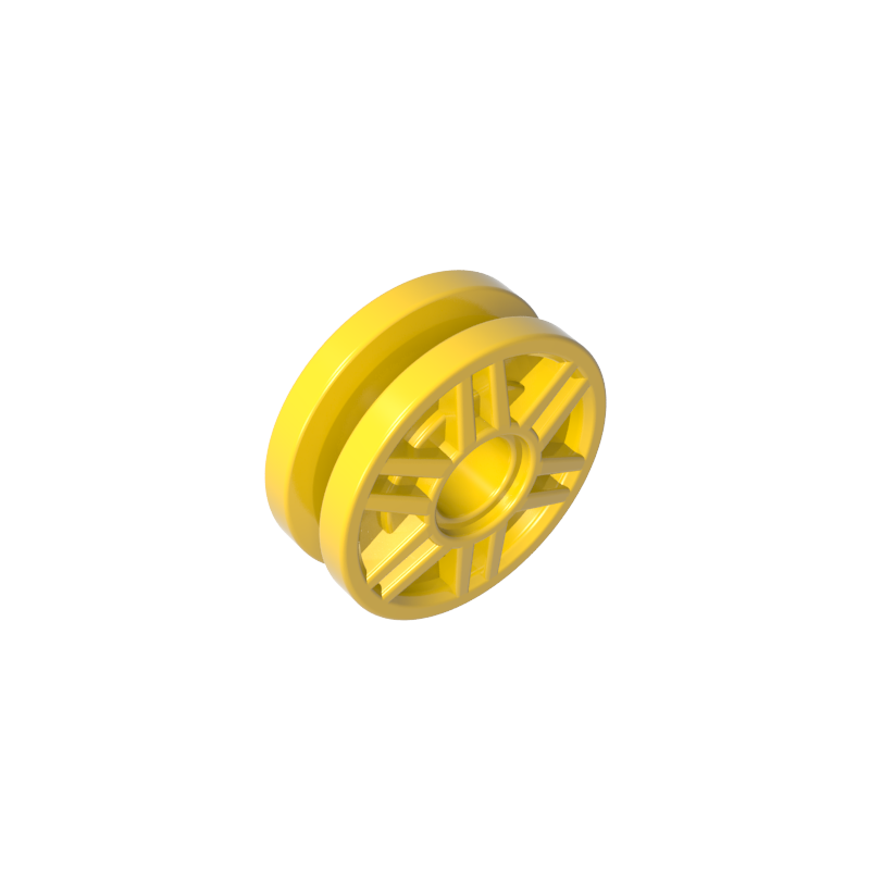 13971 | Wheel 18mm D. x 8mm with Fake Bolts and Deep Spokes with Inner RingWh