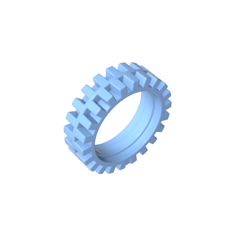 61254 | Tire 24mm D. x 8mm Offset Tread - Interior Ridges