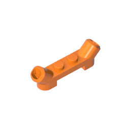 61072 | Plate, Modified 1 x 4 with Angled Tubes