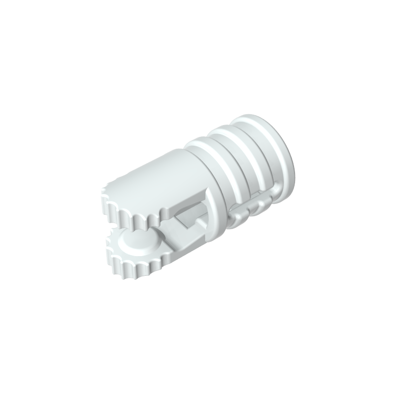 30553 | Hinge Cylinder 1 x 2 Locking with 2 Fingers and Axle Hole on Ends with Slots