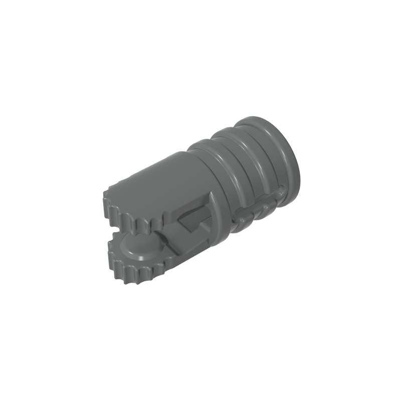 30553 | Hinge Cylinder 1 x 2 Locking with 2 Fingers and Axle Hole on Ends with Slots