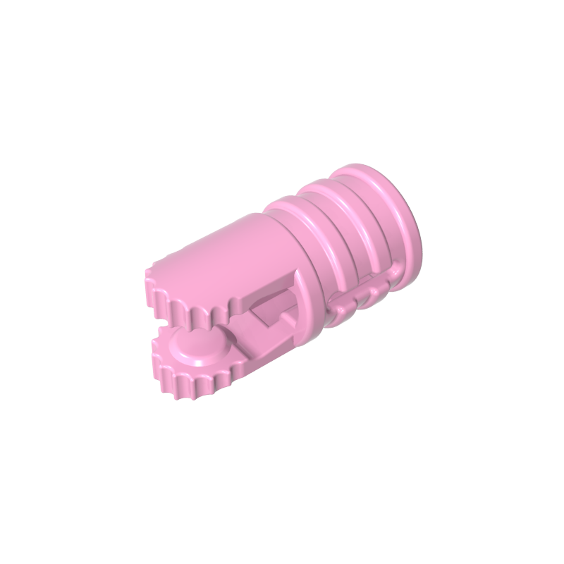 30553 | Hinge Cylinder 1 x 2 Locking with 2 Fingers and Axle Hole on Ends with Slots