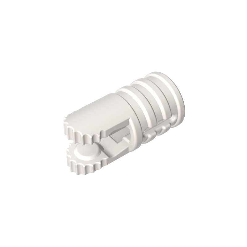 30553 | Hinge Cylinder 1 x 2 Locking with 2 Fingers and Axle Hole on Ends with Slots