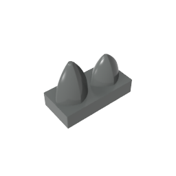 15209 | Tile, Modified 1 x 2 with 2 Teeth Vertical