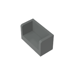 23969 | Panel 1 x 2 x 1 with Rounded Corners and 2 Sides