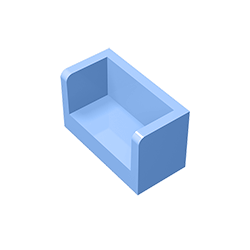 23969 | Panel 1 x 2 x 1 with Rounded Corners and 2 Sides