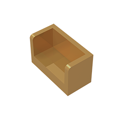 23969 | Panel 1 x 2 x 1 with Rounded Corners and 2 Sides
