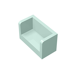 23969 | Panel 1 x 2 x 1 with Rounded Corners and 2 Sides
