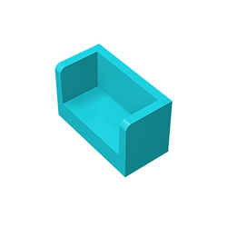 23969 | Panel 1 x 2 x 1 with Rounded Corners and 2 Sides