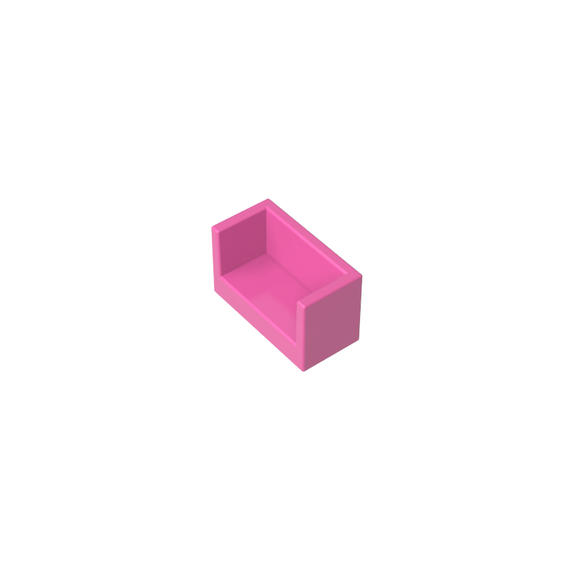 23969 | Panel 1 x 2 x 1 with Rounded Corners and 2 Sides