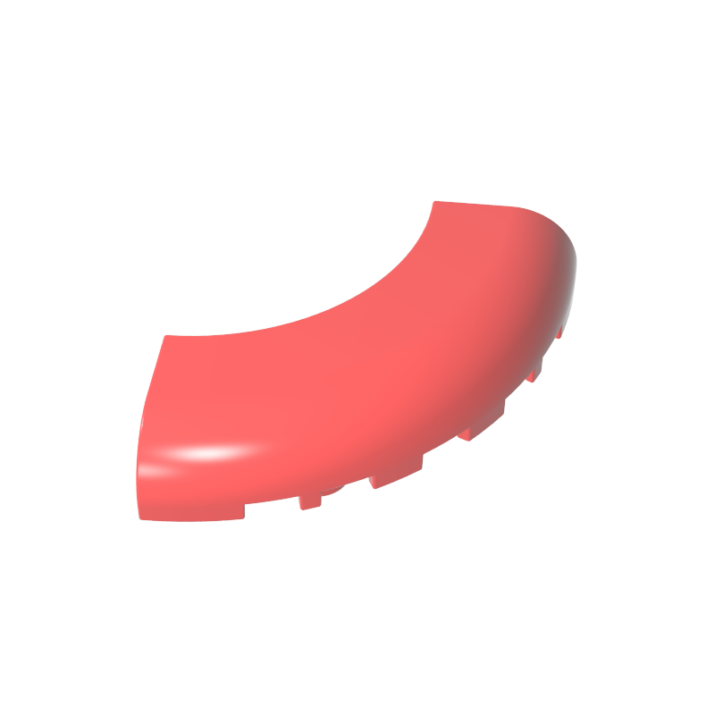 24599 | Brick, Round Corner 5 x 5 without Studs
