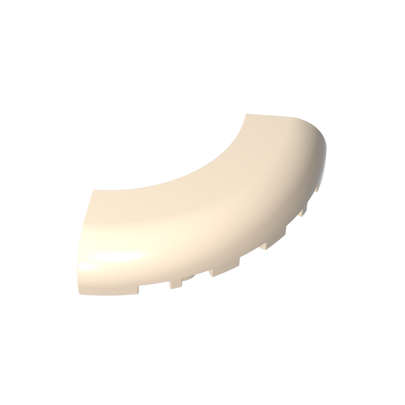 24599 | Brick, Round Corner 5 x 5 without Studs