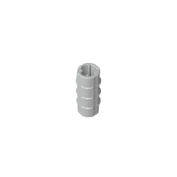 6538b | Technical Axle Connector 2L (Ridged with + Hole + Orientation)