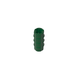 6538b | Technical Axle Connector 2L (Ridged with + Hole + Orientation)
