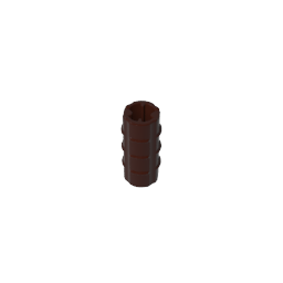 6538b | Technical Axle Connector 2L (Ridged with + Hole + Orientation)