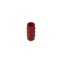 6538b | Technical Axle Connector 2L (Ridged with + Hole + Orientation)