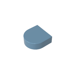 24246 | Tile, Round 1 x 1 Half Circle Extended