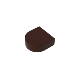 24246 | Tile, Round 1 x 1 Half Circle Extended