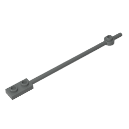 99784 | Bar 12L with 1 x 2 Plate End Solid Studs and 1 x 1 Round Plate End
