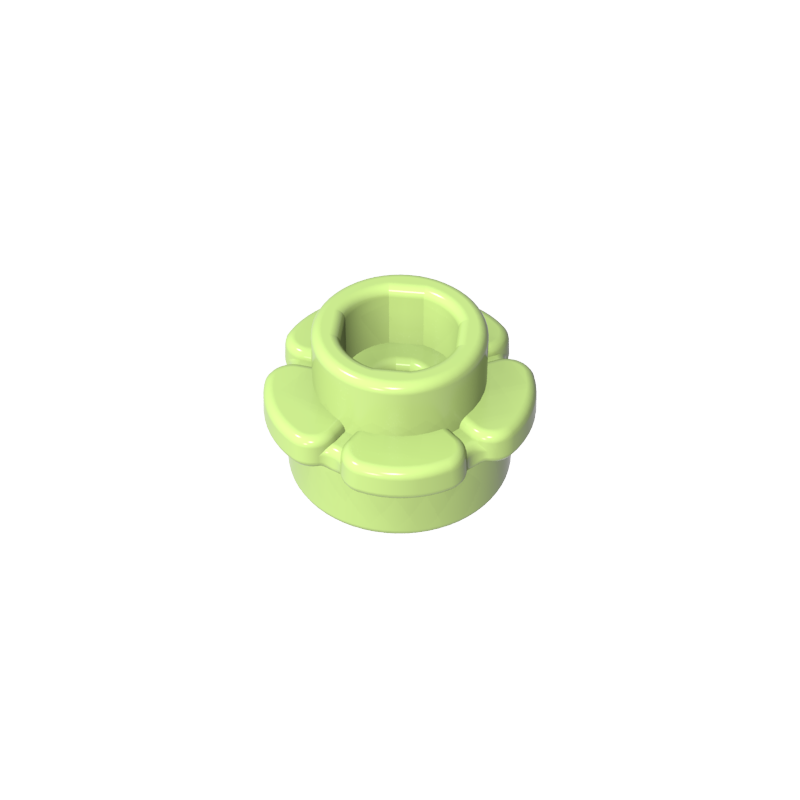 24866 | Plate, Round 1 x 1 with Flower Edge (5 Petals)