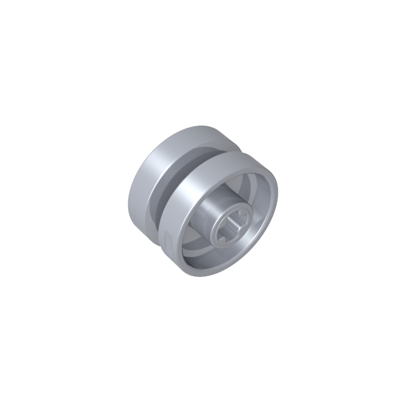 18976 | Wheel 18mm D. x 12mm with Axle Hole and Stud, Solid Brake Rotor Lines