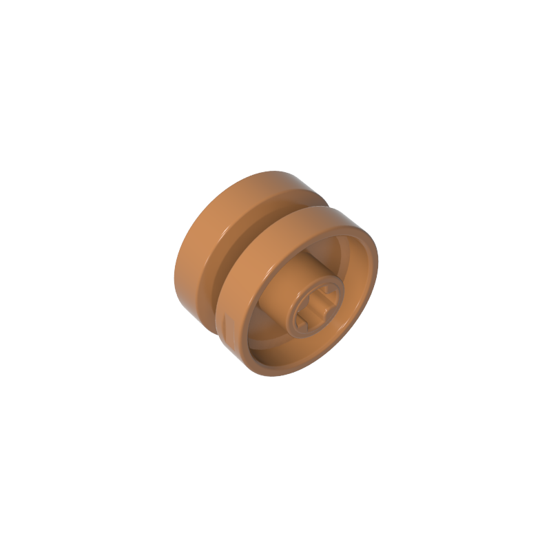 18976 | Wheel 18mm D. x 12mm with Axle Hole and Stud, Solid Brake Rotor Lines